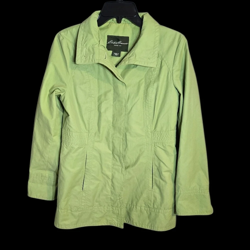 Eddie Bauer Women's Light Green Utility Jacket, EUC. Size Small